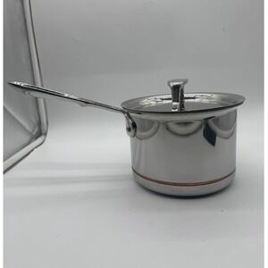 All-Clad Copper Core 2 Qt Saucier Saucepan with Lid 5-Ply Stainless Steel USA